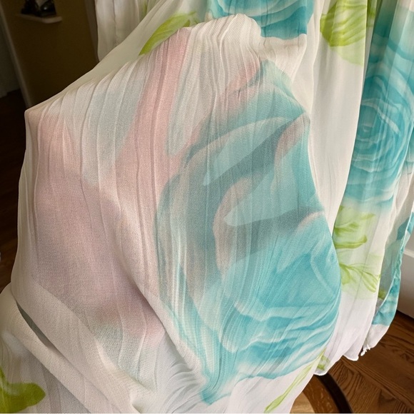 SWEET HEART ROSE Big Girl’s Floral Party Dress White Chiffon Pretty Girly, Sz 10 - Picture 9 of 15